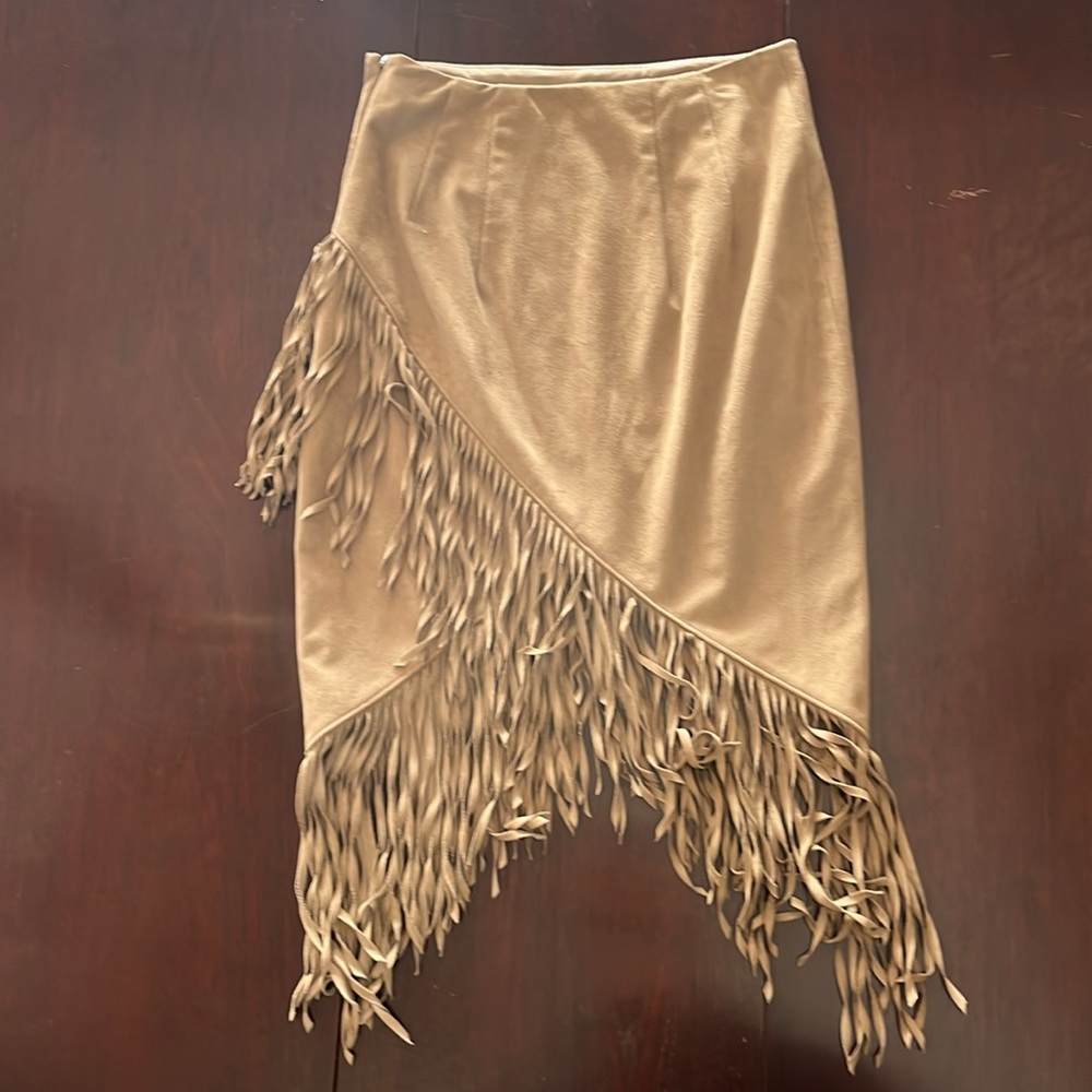 Express Faux Suede Fitted Boho Skirt, size 4!